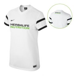 NUOVO Top Nike Dri-fit Trophy bianco donna