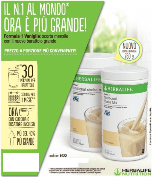 Formula 1 Vaniglia 780 gr - immagine 4
